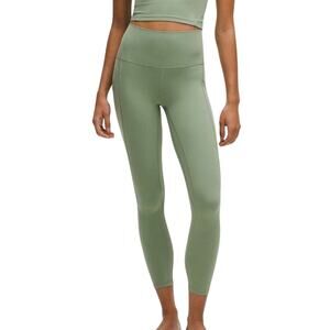 Lululemon Align High-Rise Pant with Pockets 25" Desert Green Women's Size 14 NWT